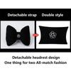 New Car Seat Headrest Pillow Cute Bow Velvet Neck Headrest Lumbar Pillow Soft Support Protector Cushion For Car