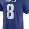 Nike X NFL Collaboration New York Giants Daniel Jones V-образный вырез свитер короткий рукав футболка мужские топы синий 31NMNGLH8IF-NZ0
