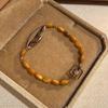 Exquisite Charm Rice Bead Bracelet Stone Bead Hand Ring New Chinese Style Hand Rope  Decoration