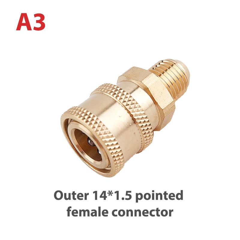 Copper 1/4 High Pressure Washer Quick Coupling Water Gun Hydraulic Coupler