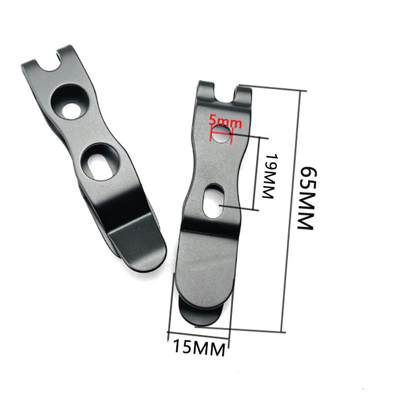 1 комплект Клипсы для ремня KYDEX из нержавеющей стали Универсальная поясная клипса для ножен ножа Клипса для ношения вне помещения K-чехол Карманная клипса Kydex