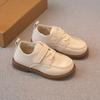 2025 весна и осень корейская версия детской кожаной обуви модная детская обувь для малышей обувь для мальчиков мягкая подошва одинарные туфли однотонные повседневные туфли для девочек