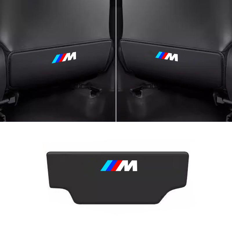 Car Seat Back Protective Mat Full Seat Anti Kick Pad Leather Anti Scratch Protector Mats Car Accessories For BMW M M2 M3 M4 M1 M BW3