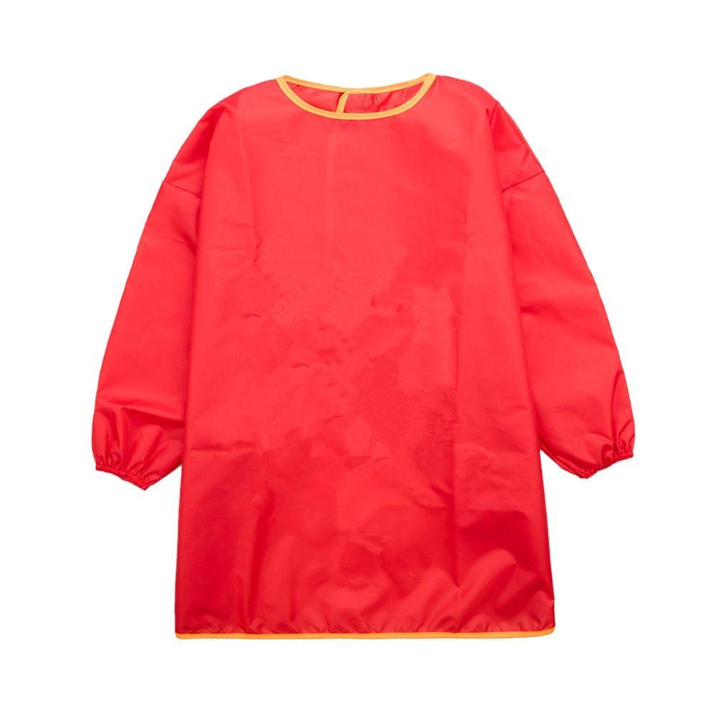 Waterproof Long Sleeve Apron PVC Feeding Apron Portable Sand Tower Smock Apron  Home