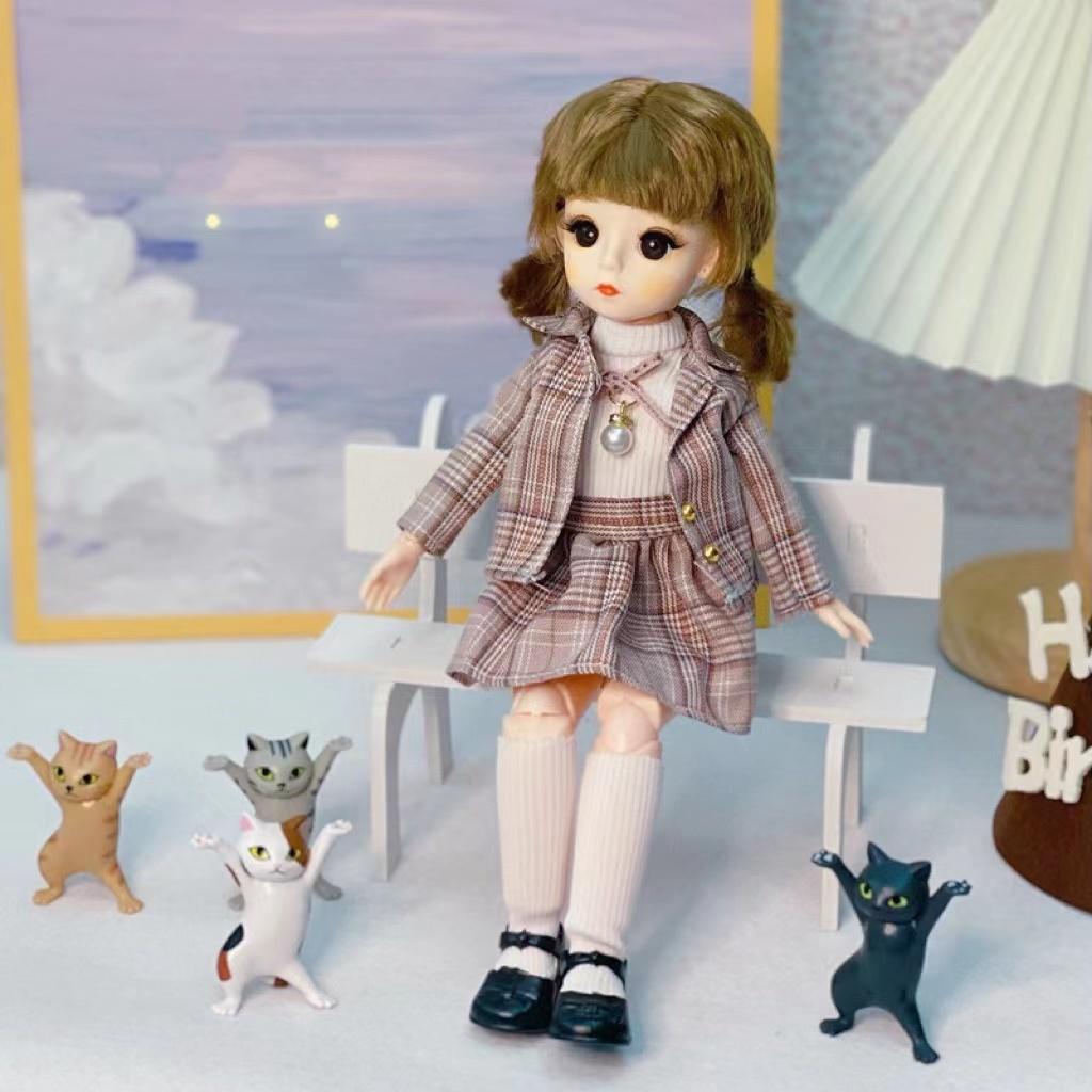 1/6 BJD кукла 30 см с несколькими подвижными суставами и макияжем для лица, модная одежда, высококачественные игрушки для девочек, кукла для друга, праздничный подарок
