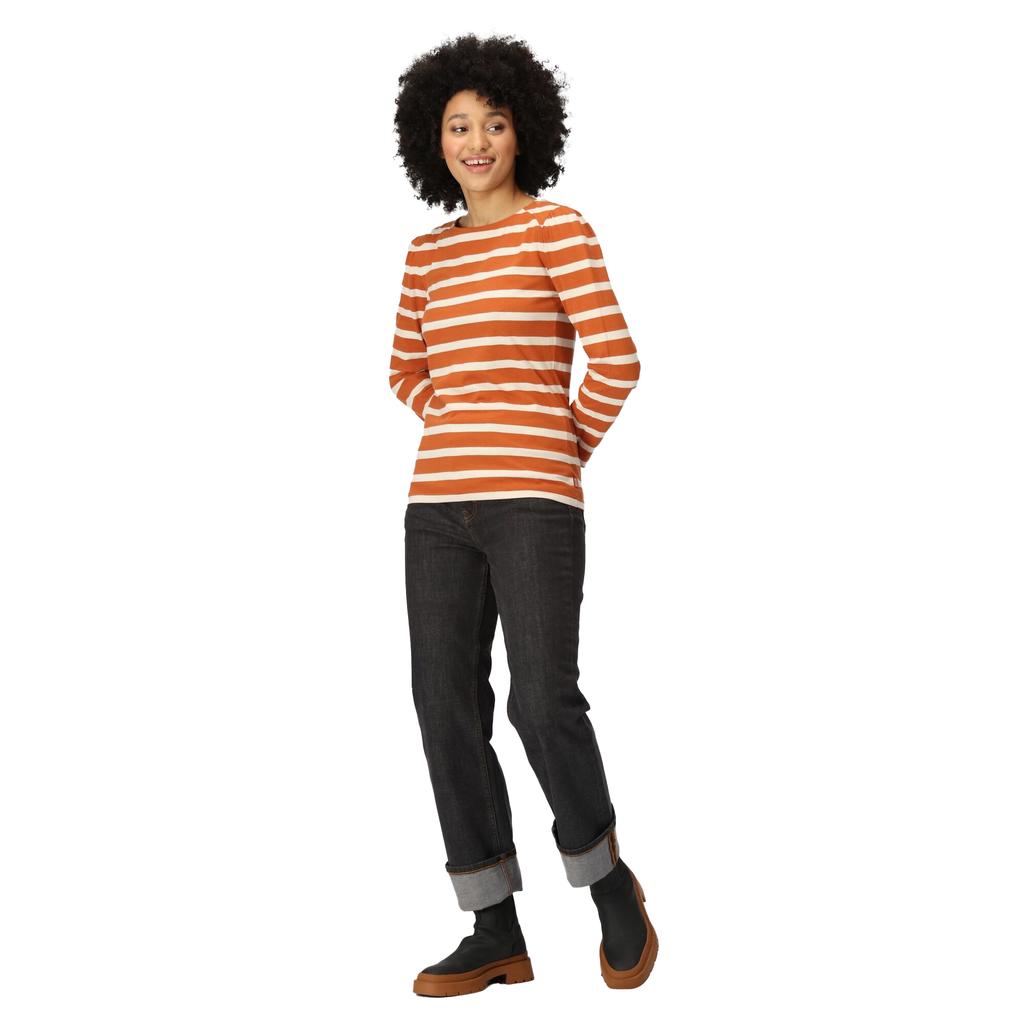 Regatta Womens/Ladies Federica Stripe Long-Sleeved T-Shirt
