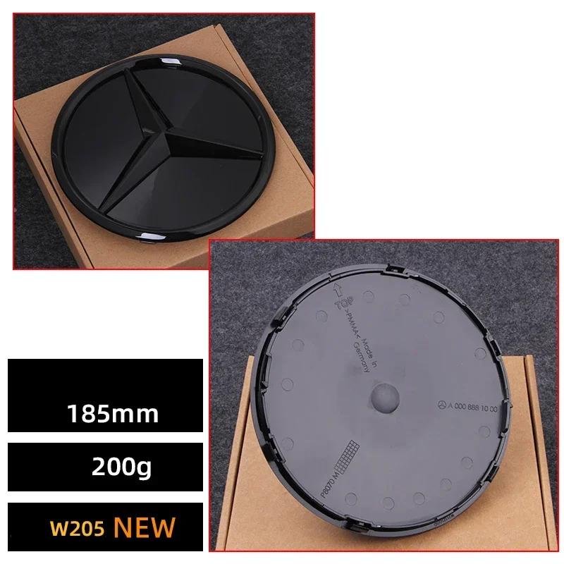 1pcs Car Front Grille Emblem Star Badge  Logo Mirror For Mercedes Benz W205 W204 W253 W213 W206 W166 gle glc