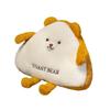 Toast Bear Plush Toy Back Cushion Stuffed Doll Bedrooms Decoration Kids Gifts