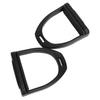 2 Pcs High Strength Plastics Stirrups with Black Non-slip Rubber Pad Horse Tool Accessories(large )
