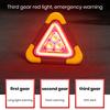 Car Emergency Breakdown Warning Triangle Red Reflective Safety Hazard Lamp Vehicle Tripod Stop Logo LED Light