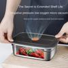 Durable Stainless Steel Camping Lunch Box New Sealed Leak-proof Preservation Box Large Capacity Refrigerator Freezer Storage Box