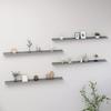 VidaXL Wall Shelves 4 Pcs Grey 115x9x3 Cm