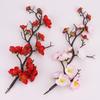 6pcs Plum Blossom Cake Decoration Flower Cupcake Toppers For Birthday Wedding Party Festival Dessert Ornament Cake Pick Pastry