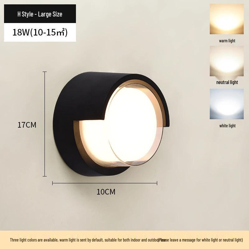 Outdoor Waterproof Wall Light for Garden, Hotel, Villa, Corridor, or Balcony