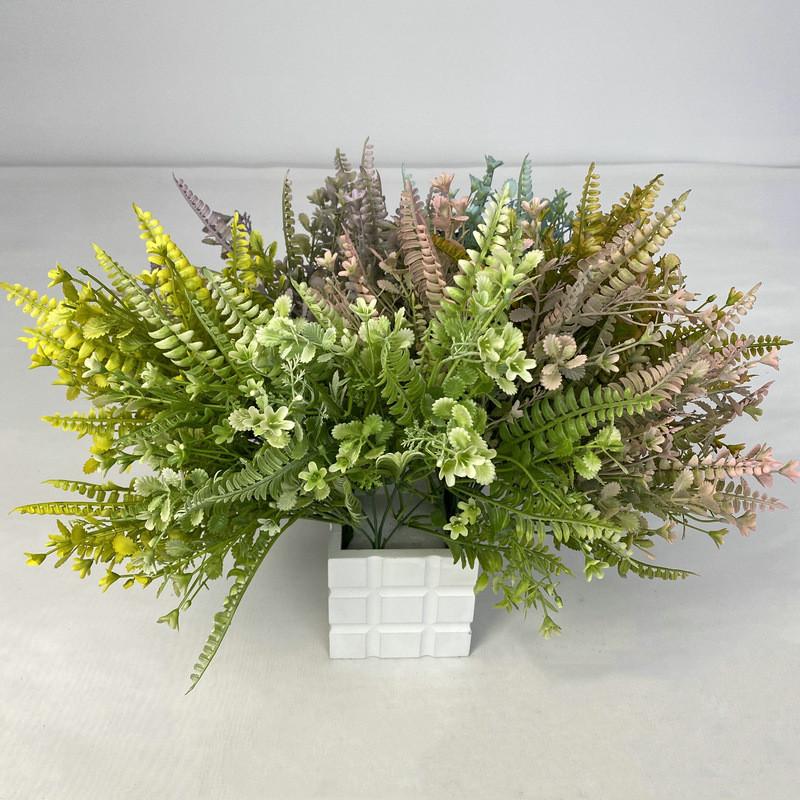 Small Toona Plastic Flower For Home Decor Wedding Photography Props Artificial Green Plant