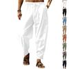European and American Summer Men's Hip-hop Breathable Loose Casual Sports Hemp Trousers