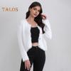 Auutmn Winter Lady Cardigan Coat Furry Plush Single-breasted U Neck Long Sleeves Thickened Solid Color Faux Fur Knitted Sweater Jacket