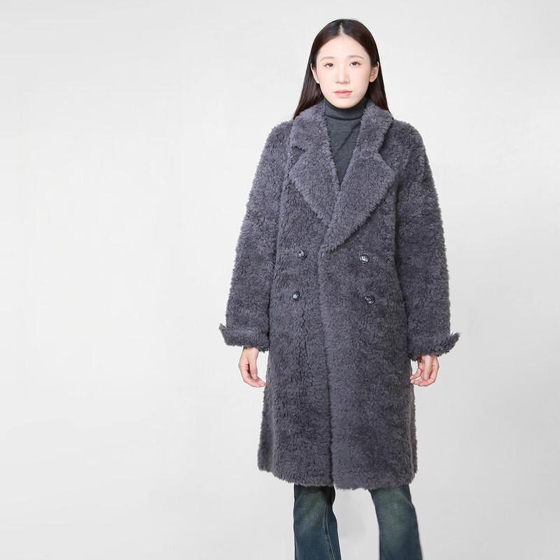 Sweet Basil Women's Double-Breasted Wool Coat