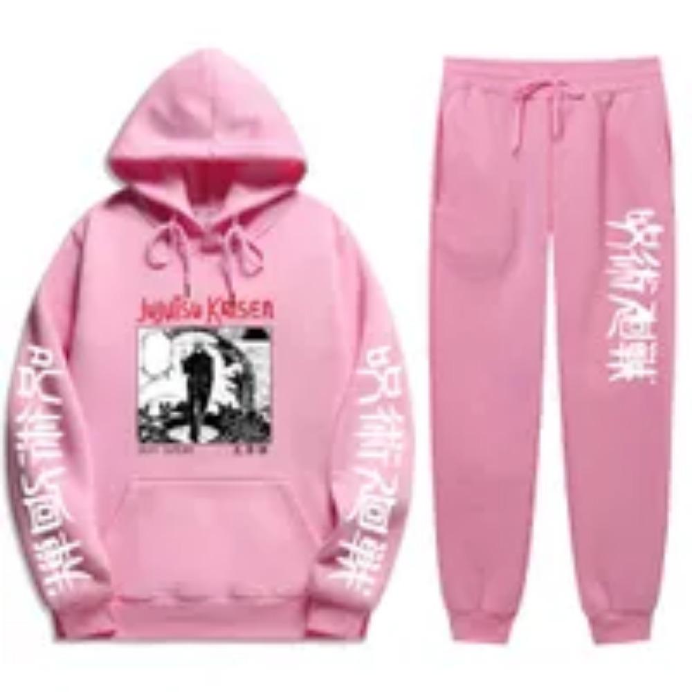 2021 Jujutsu Kaisen Anime Hoodie and Pants Sets Men Women Winter Fashion 2 Piece Set Tracksuit and Sweatpants Jujutsu Kaisen Sui X0909