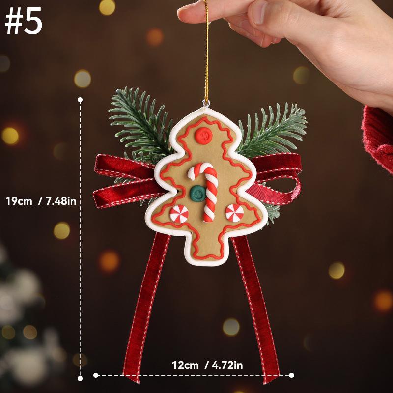 Christmas Bell Hanging Decoration Doorbell Christmas Party Hanging Decoration Creative Glitter Christmas Tree Keychain Pendent