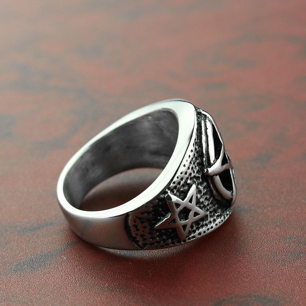 New Retro Five-pointed Star Ring Men's and Women's Couple Gift Rings