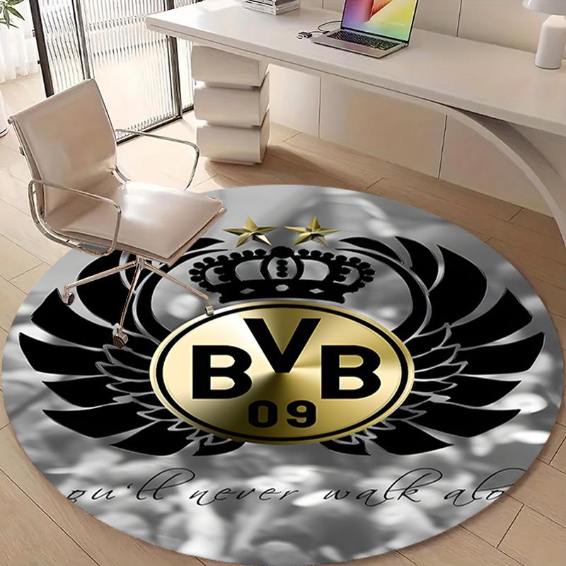 1pc B-BVB09 Print Round Carpet Chair Round Carpet Suitable for Bedroom Living Room Home Decorative Carpet