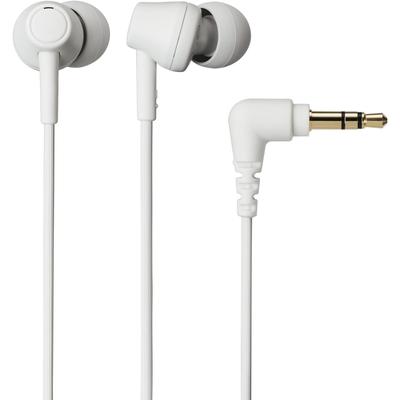 Наушники Audio Technica Ath Ck350x Wh проводные канального типа из переработанного пластика антибактериальные маленькие белые белые