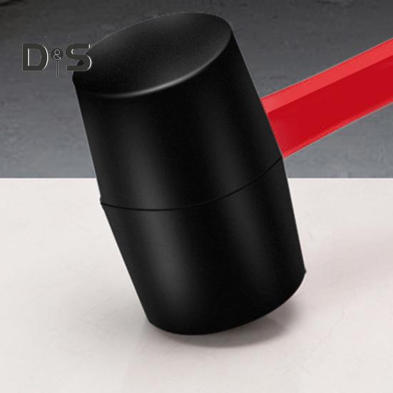 Rubber Mallet Hammer with Non-slip Handle Wear Resistant Shock Absorbing Widely Used Woodworking Camping Hammer