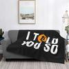 I Told You So Bitcoin Blanket Velvet Hodl Crypto Currency Lightweight Throw for Home Travel Plush Thin Quilt