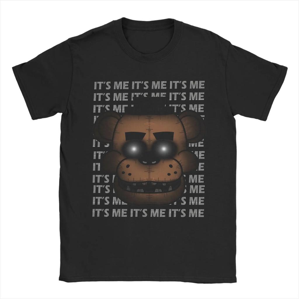 Новая игра ужасов FNAF At Freddys Периферия Принт Футболка Мужская Женская Хлопок Круглый вырез Летняя Новая Футболка Оверсайз Харадзюку Мода Топ