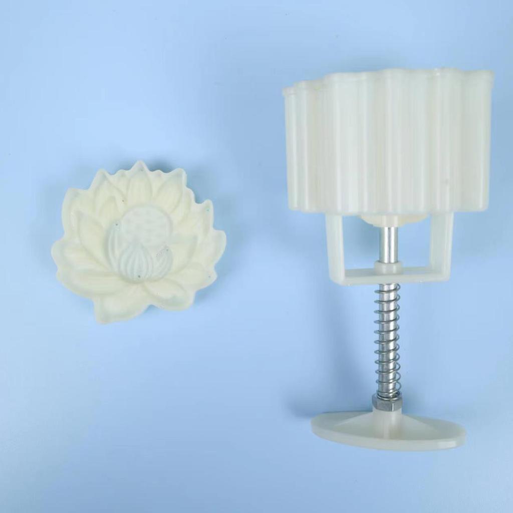 Форма для торта в виде фасоли мунг с 1 цветком-печатью, набор форм для торта «Луна», середина осени, ручное прессование, печенье, десерт, инструмент для выпечки кондитерских изделий своими руками