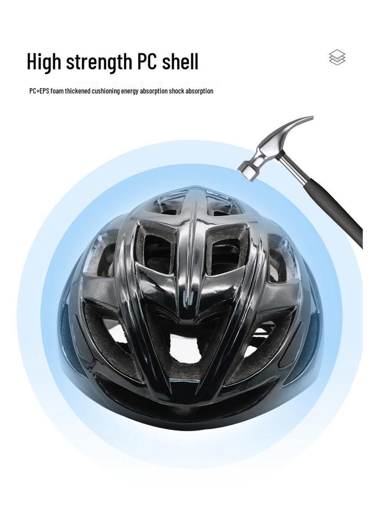 Цельный регулируемый взрослый велосипедный шлем для мужчин и женщин - Защита от столкновений для шоссейного велосипеда