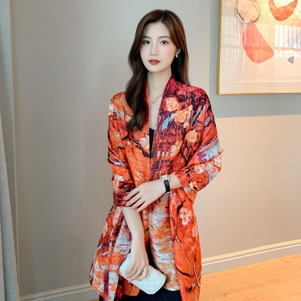 Elegant Ladies Air-conditioning Room Large Shawl Seaside Holiday Sunscreen Sarongs