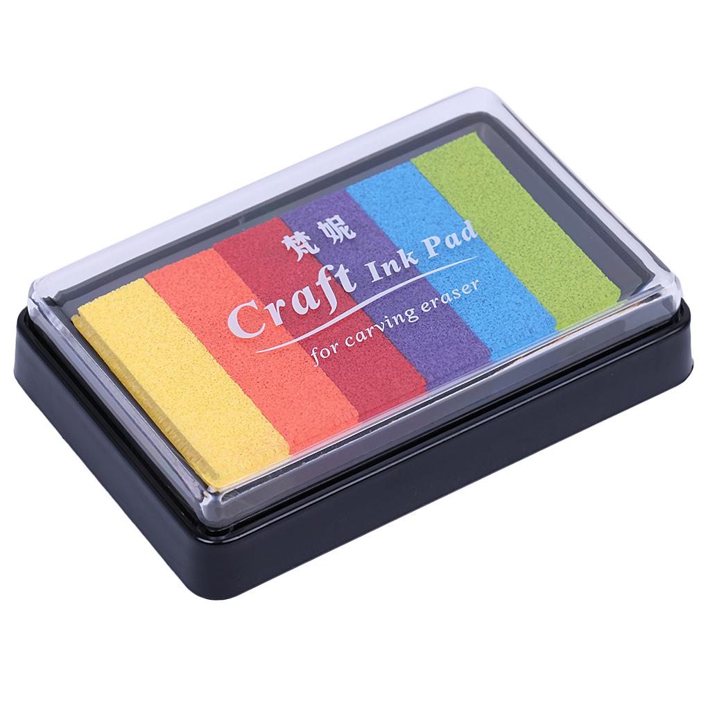 Подушечка для чернил, корейские канцелярские принадлежности, поделки, поделки, бумага, ткань, дерево, красочная радуга