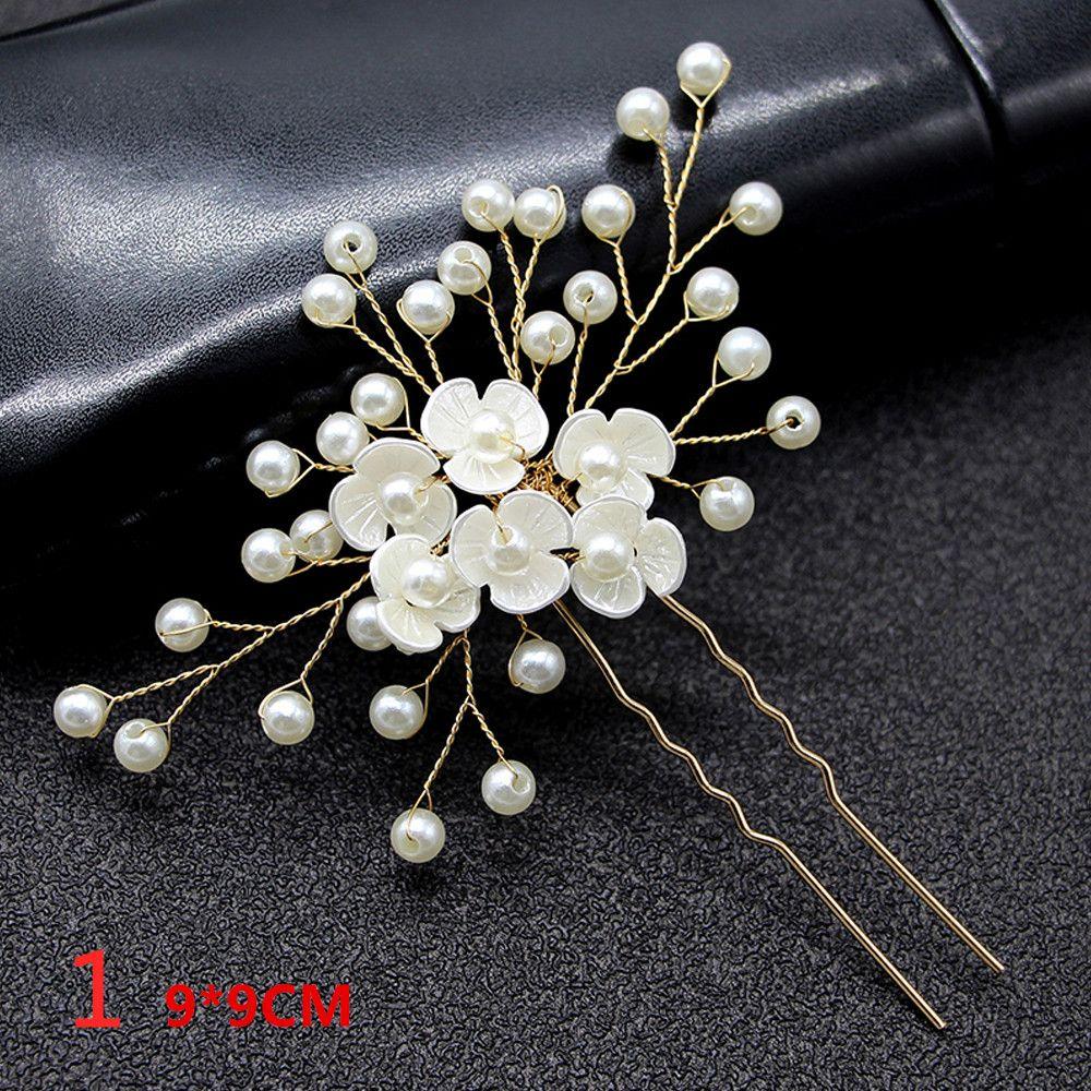 1/2/3PCS Crystal Wedding Hair Jewelry Headwear Women Hairpins Hair Clips Headpieces