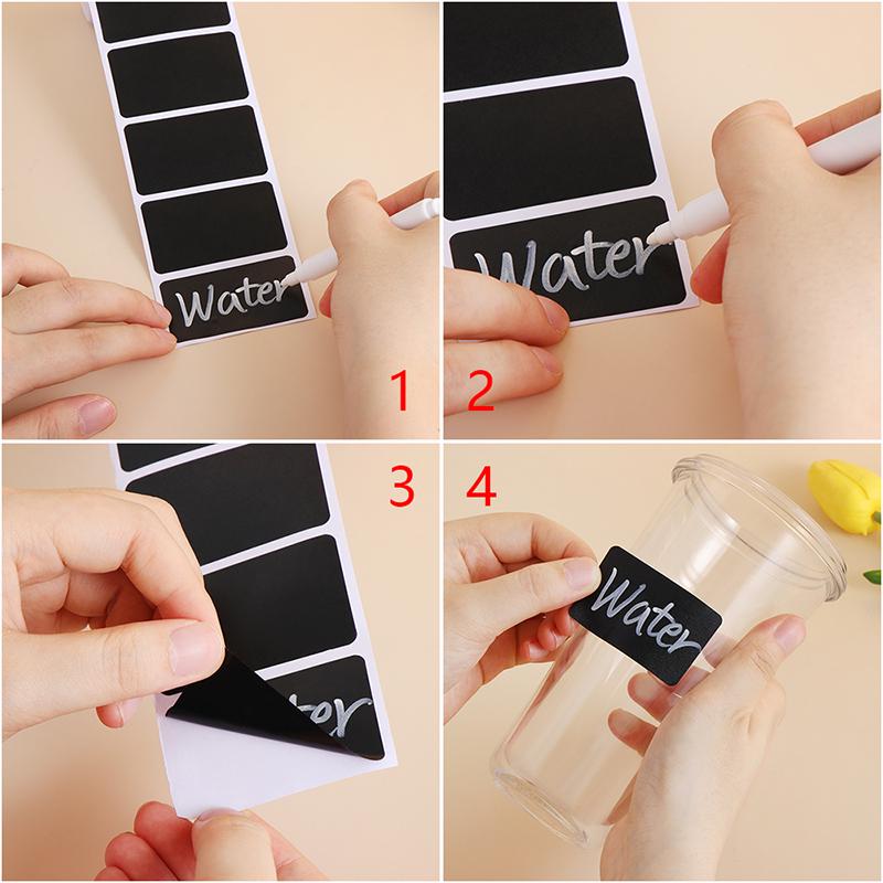 120 шт. водонепроницаемая классная доска кухонная этикетка для специй наклейки бирки для бутылок с вареньем