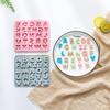 English Letter Shaped Resin Silicone Fondant Mold DIY Cake Pastry Baking Mold top sale