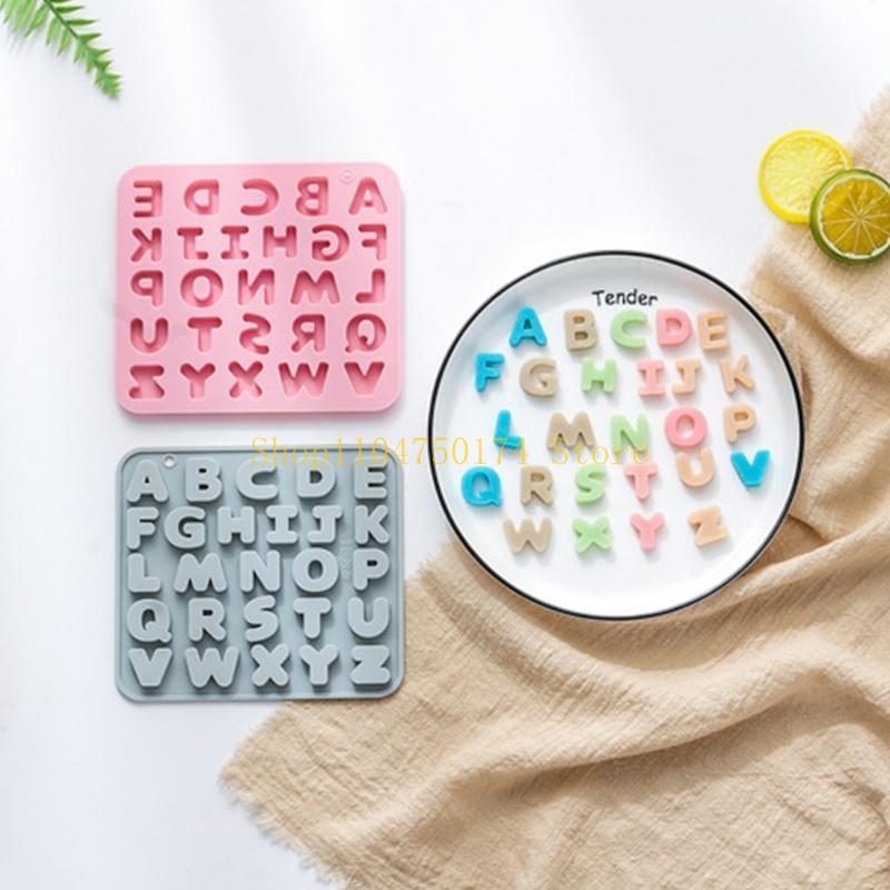 English Letter Shaped Resin Silicone Fondant Mold DIY Cake Pastry Baking Mold top sale