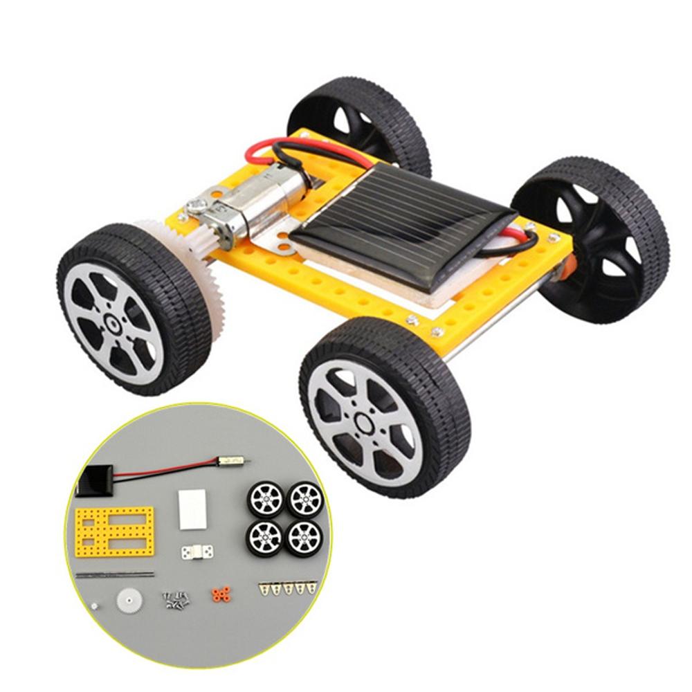 Children Science Experiment Energy Solar Powered Toy Solar Car Toys Car Robot Kit Set DIY Assembled