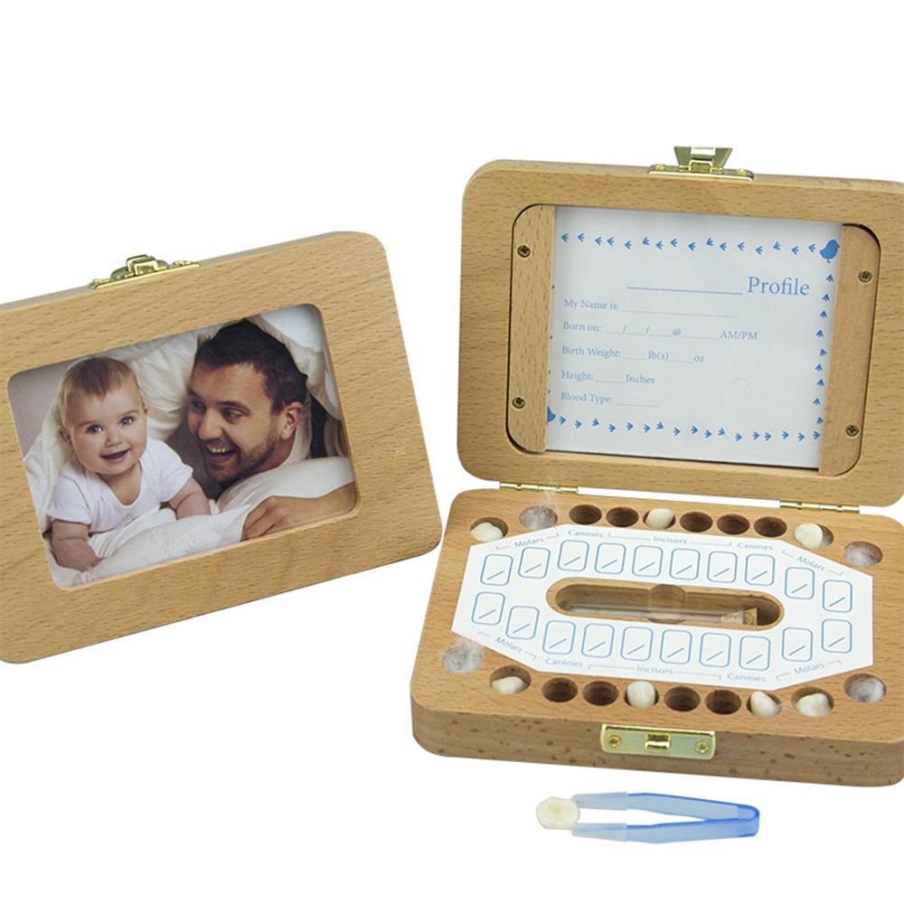 Детская зубная коробка, деревянный стоматологический домик, детская коробка для детских зубов, хото-рамка для хранения зубов, волос