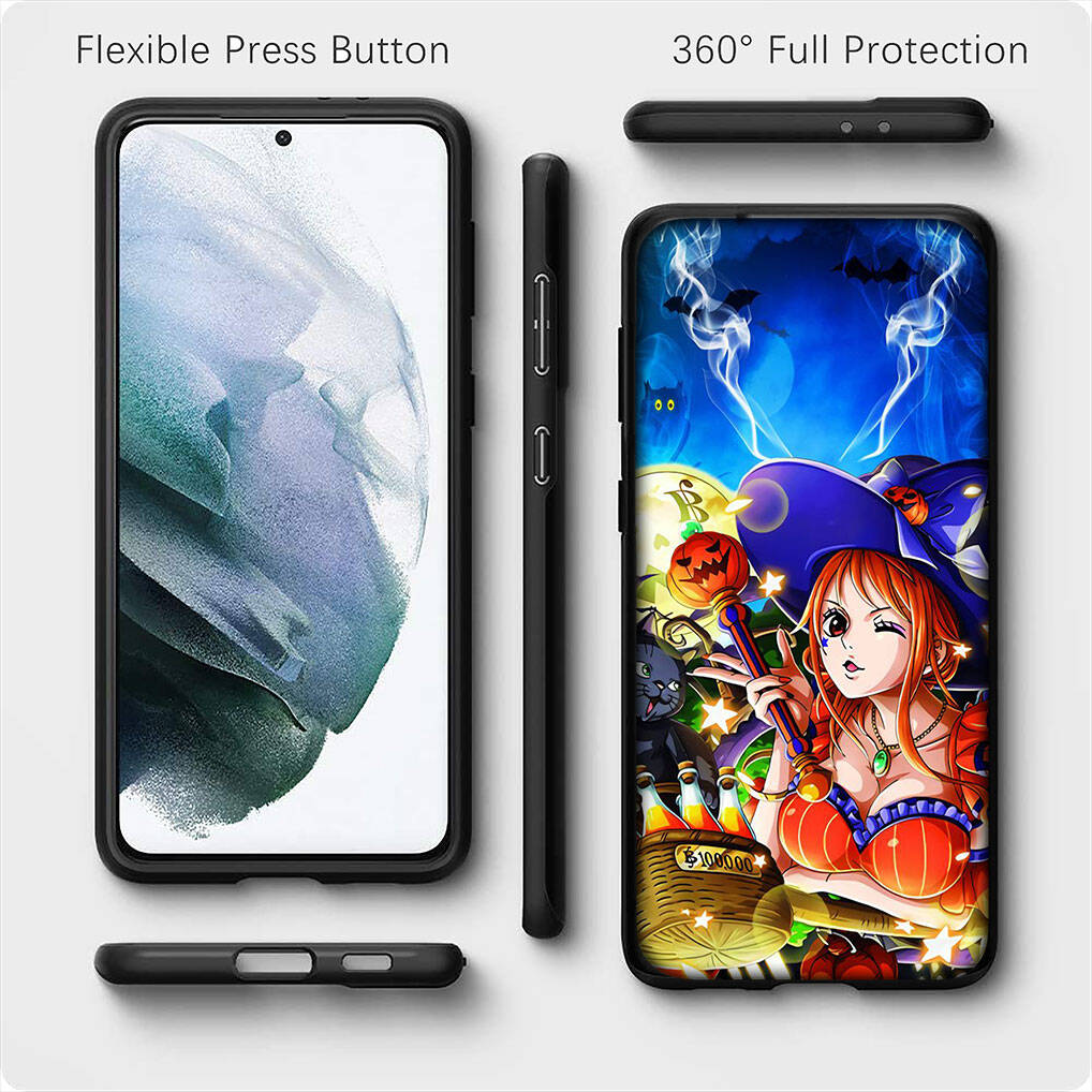 Для Samsung Galaxy S25 S24 S23 Ultra FE Plus A17 A37 A57 A56 A55 A06 A16 A15 A36 A26 A35 A05 A25 A54 A34 Чехол для телефона Аниме Нами Ван Пис Луффи Обложка