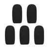Mini Microphone Windscreens Mic Foam Covers for Lapel Headset Microphone Black, Pack of 5pcs
