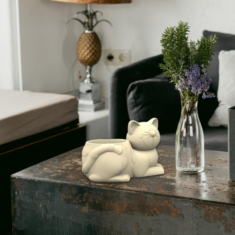 Cute Pen Holder Silicone Molds Table Ornament Mould Plasters Making Tool Succulent Planter Mold Easy To Clean
