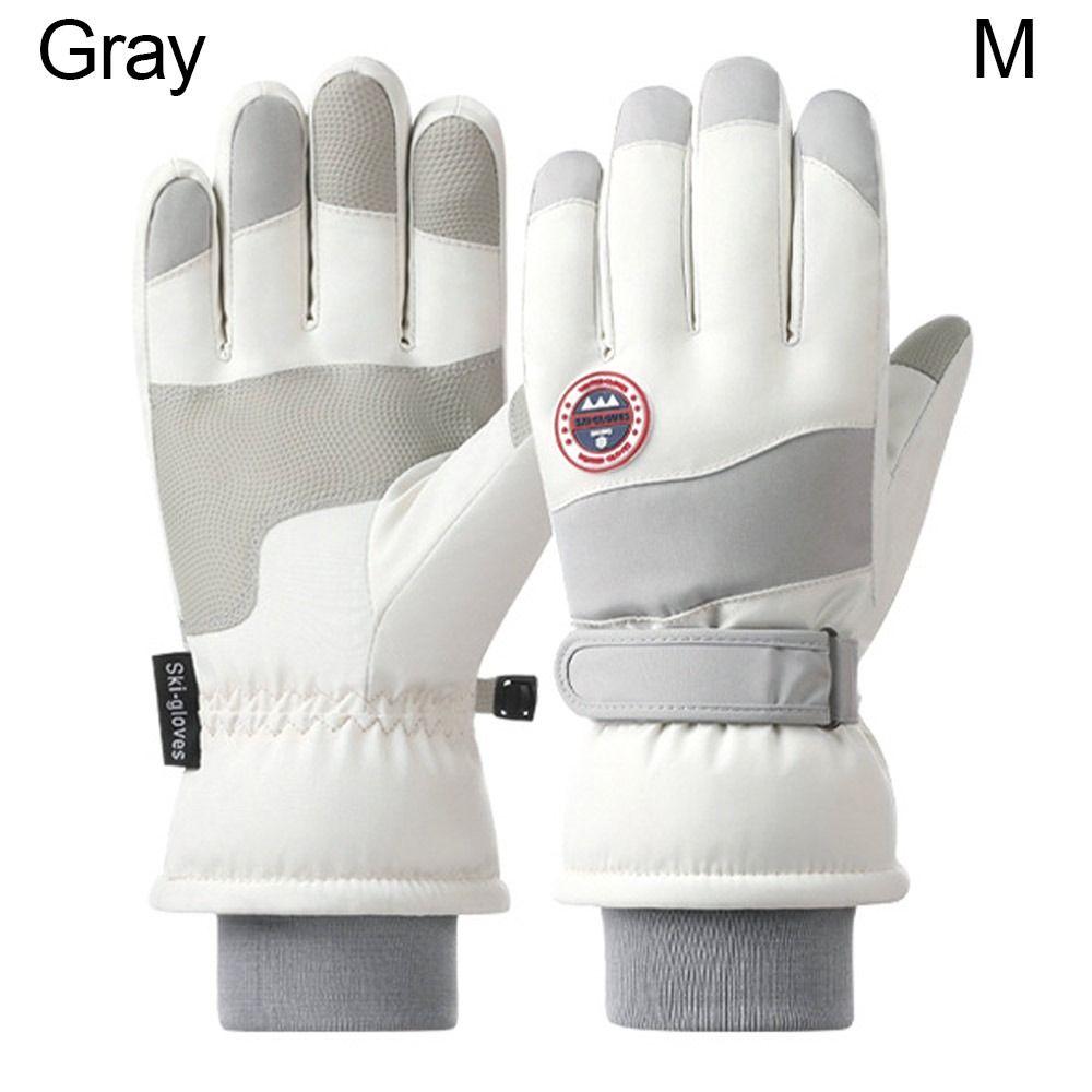 Зимние теплые снежные перчатки Нескользящие лыжные перчатки Прочные перчатки для верховой езды