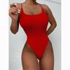 Sexy Women One Piece Swimsuit Female Solid Swimwear Bandage Monokini Halter Bathing Suit Swimming Suits Beachwear Swimsuit