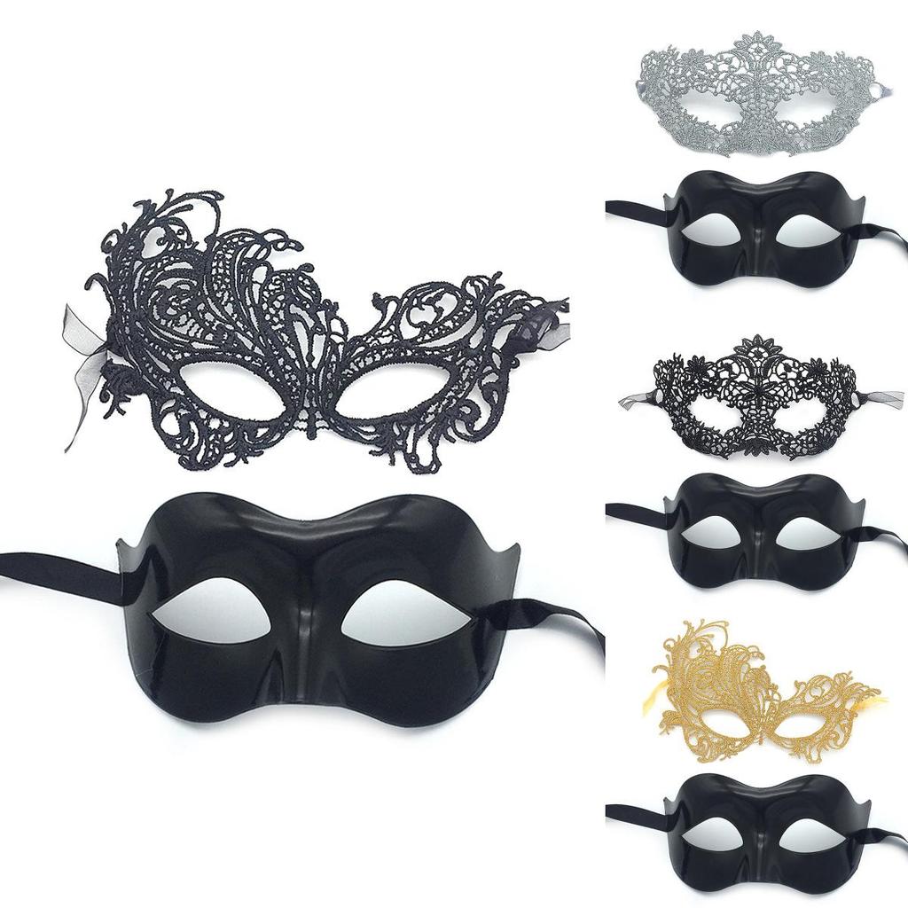 Хэллоуин Полумаска Кружевная с Полым Дизайном для Парной Вечеринки Подарок