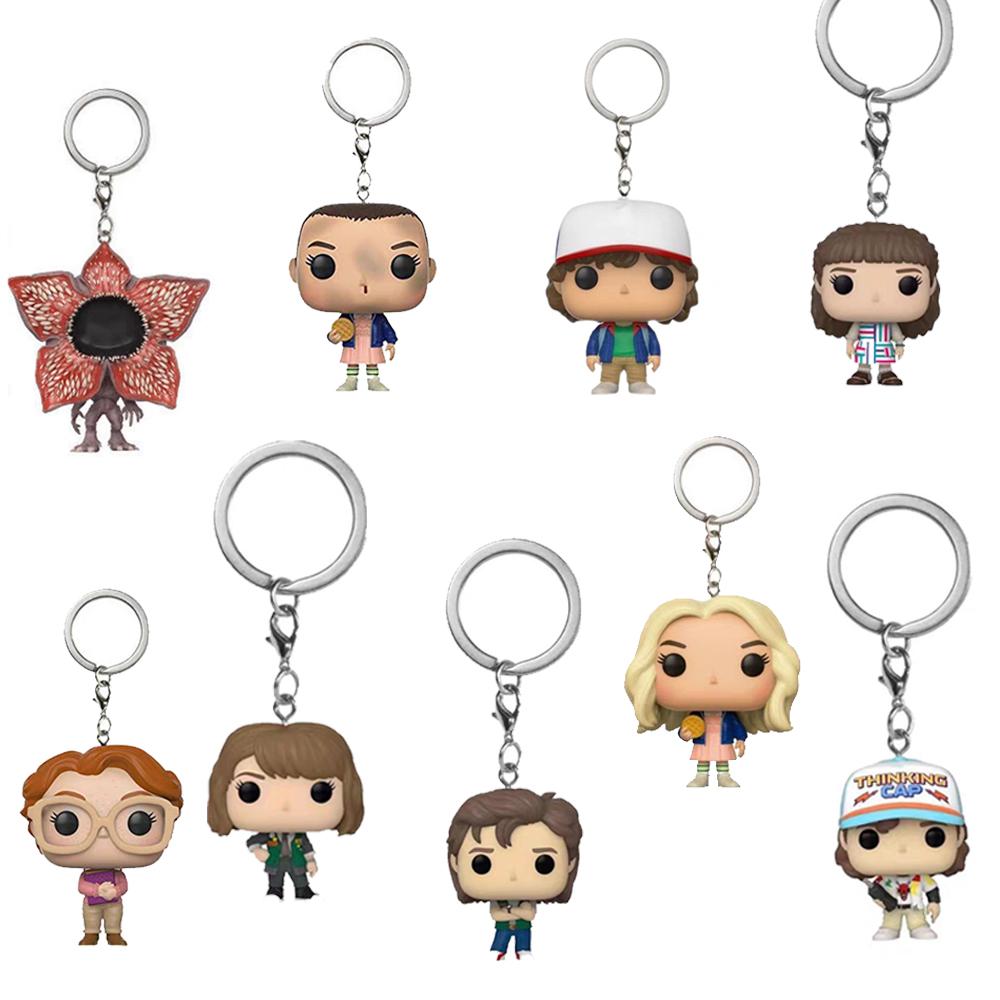 Карманный брелок Одиннадцать Барб Робин Стив Дастин Виниловая фигурка Брелок Модель Игрушки