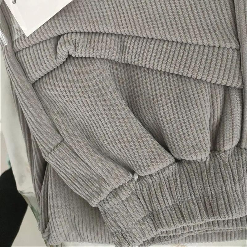 Зимние повседневные вельветовые шаровары женские модные свободные полосатые толстые спортивные брюки теплые простые элегантные брюки