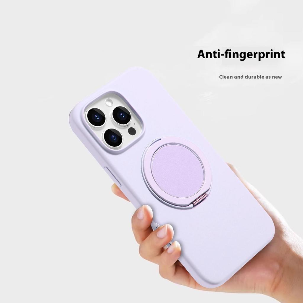Bulk Purchasing For iPhone 16 Pro Max Magnetic Case Large Cutouts Kickstand Liquid Silicone Phone Cover