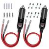2 Pcs Car Cigarette Lighter for /24V Car Cigarette Lighter Extension Cable Cigarette